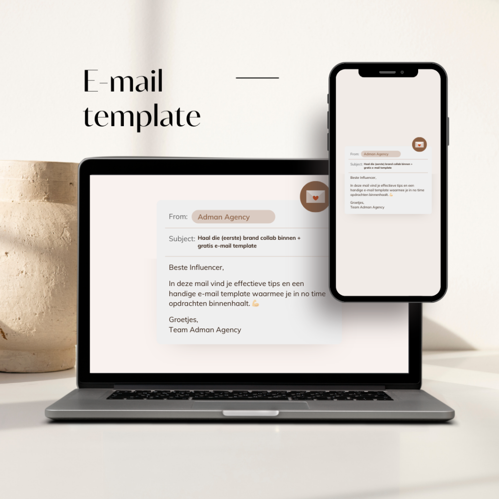 Influencer e-mail template download